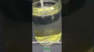 PROOF THAT NUTRIENTS CANCEL OUT!! WHY ORDER MATTERS! How to Mix Synthetic Fertilizers #shorts #howto