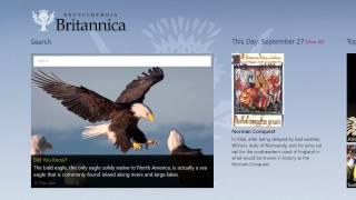 Encyclopaedia Britannica App for Windows 8