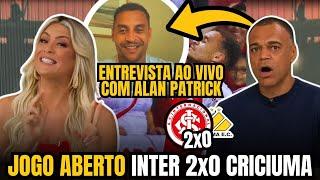 ALANPA AO VIVO! Veja O QUE DISSERAM no JOGO ABERTO sobre INTER 2x0 CRICIUMA