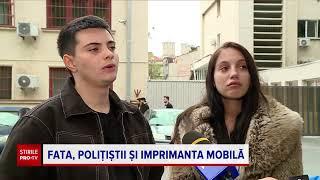 O studentă din București a fost reținută pentru că a aruncat la gunoi o imprimantă a unor polițiști