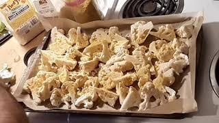 Lazy Mans Cauliflower recipe vegan gluten free -Vegan Woolly Mammoth