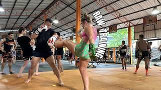 Beginner Muay Thai Class at Tiger Muay Thai Phuket Thailand 