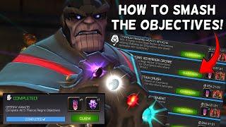 Objectives Cheesed and Team Options To Cover Thanos Objectives | Marvel Contest of Champions