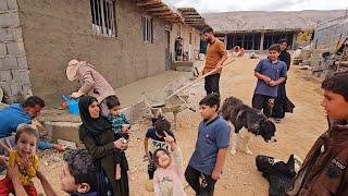 A large and happy rural family. Ehsan's close relationship with his parents