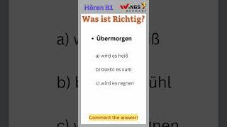 Was ist richtig Hören Teil 1- (5) Part 2 | Übermorgen ...