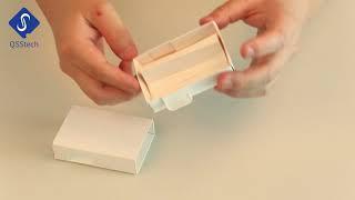 Child Resistant Paper Box with Two Tabs