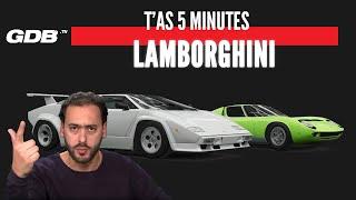 T'AS 5 MINUTES : L'HISTOIRE DE LAMBORGHINI