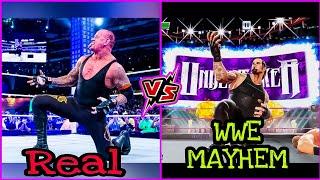 WWE MAYHEM Finishers vs WWE REAL Finishers  // Which is the Best //