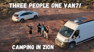 VAN LIFE in ZION- Guests in our van!