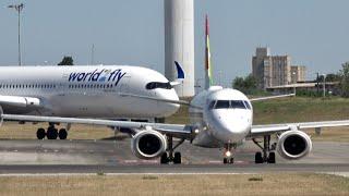 30 MINUTES of Plane Spotting at Lisbon Airport - CLOSE UP Aircraft TAKEOFFS and LANDINGS