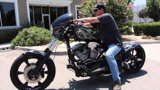 Mark Picking up his Big Bear Chopper Custom Bear Bones