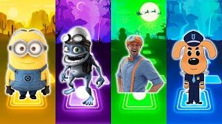 Minions - Crazy Frog - Blippi - Sheriff Labrador - Tiles Hop EDM Rush