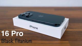 iPhone 16 Pro Black Titanium Unboxing