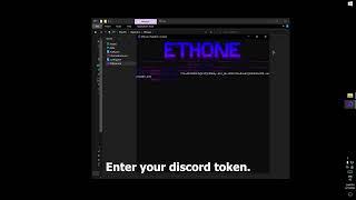 Complete Ethone Selfbot Setup in 1 minute