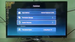 How to factory reset Android TV.