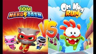 Talking Tom Hero Dash VS Om Nom Run #1 | TapGaming | Android Games