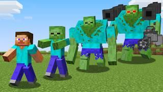 Evolving MUTANT ZOMBIE to GOD ZOMBIE in Minecraft