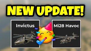 The NEW Invictus & Mi-28 UPDATE Is FINALLY OUT! | War Tycoon