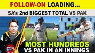 PAK facing follow-on | 3 hundreds record vs PAK | Pakistan vs South Africa 2nd Test Day 2