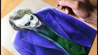 Drawing The Joker - Heath Ledger- DC - Time-lapse | Artology