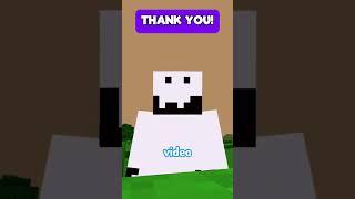 THANK YOU SO MUCH! #minecraft #subgoal10k #shorts