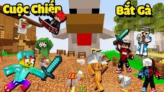 MINI GAME : CUỘC CHIẾN BẮT GÀ ** NOOB CHIẾN THẮNG GIẢI BẮT GÀ MINECRAFT