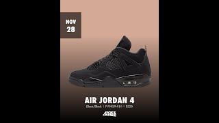 Air Jordan 4 Black Cat 2025 - November 28, 2025