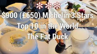 The Fat Duck Heston Blumenthal $900 (£650) 3 Stars Michelin Fine Dining 25 Years Celebration Course