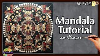 Mandala Painting Tutorial | Canvas Wall Art