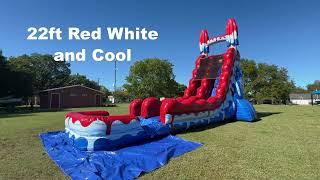 Red White and Cool 22ft Slide