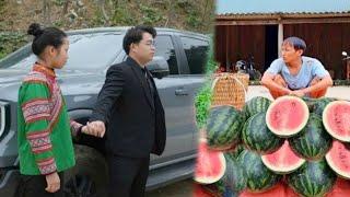 Single father, harvesting watermelons to sell, buying pork for his wife and childr / Ly Tieu Ca