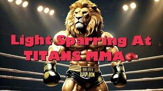 A Light Boxing Sparring Session at TITANS