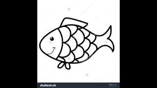 How to draw a cool, happy FISH!!!