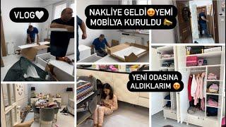 EŞYALARI NAKLİYEDE  İDİL’İN YENİ ODASI GELDİ KURULDU  ODASINA ALDIKLARIM️VLOG