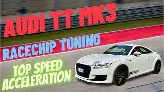 AUDI TT SLine MK3 - RACE CHIP TUNING - ACCELERATION & TOP SPEED - INSTA360 X3 - 4K 60p