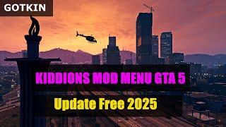 KIDDIONS MOD MENU 2025 PC / GTA 5 MOD MENU MONEY FREE / GTA V ONLINE CHEAT MENU PKT