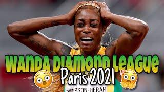 Womens 100M Paris Diamond League 2021! Elaine, Shericka and Natasha | Jamaica Takes Gold!