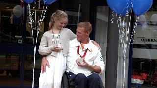 Huldiging Paralympiër Geert Schipper