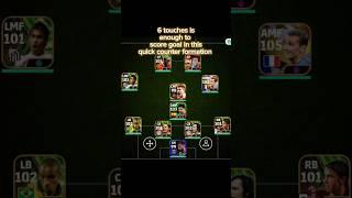 Wait for Neymar|goal in 6 touch formation|Quick counter formation|efootball 25 #efootball  #pes