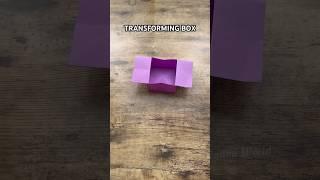 HOW TO MAKE ORIGAMI TRANSFORMING BOX FOR SMALL ITEMS | DIY COOL ORIGAMI BOX FOR PAPERCRAFT EASY