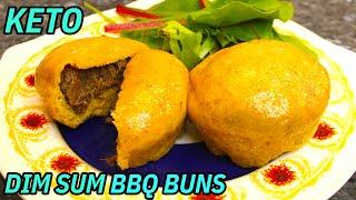 ONLY 1 CARB! Keto BBQ Dim Sum Buns - Low carb BBQ stuffed bread ! Keto BBQ Pork Buns