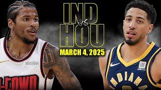 Indiana Pacers vs Houston Rockets Full Game Highlights - March 4, 2025 | NBA Regular Season