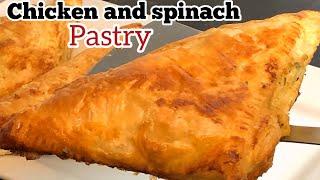 Chicken And Spinach Pastry || puff pastry || Food lovers by Ruhana