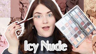 HUDA BEAUTY ICY NUDE PALETTE | 3 LOOKS AND COMPARISONS