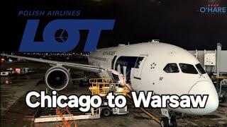 [4K60fps] LOT Polish Airlines Chicago to Warsaw on 787-9 Dreamliner [FULL FLIGHT] [TRIP REPORT]