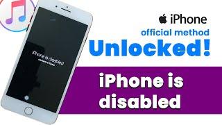 How to Fix "iPhone is Disabled, Connect to iTunes" | Official Apple Method