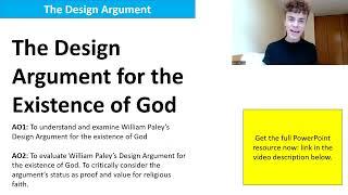 DESIGN ARGUMENT (A LEVEL RELIGIOUS STUDIES AQA)