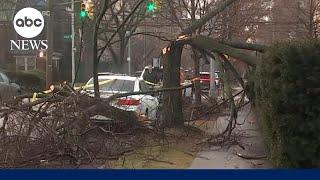 High winds hit Northeast from D.C. to Boston, leaving millions on alert