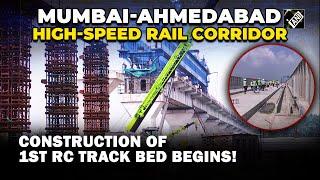 Gujarat: First RC track bed construction for Mumbai-Ahmedabad High-Speed Rail Corridor begins