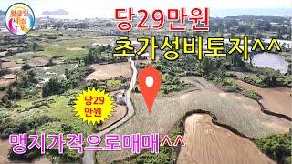 (당29만원) 초가성비토지매물^^전원적인풍경토지^^맹지가격으로매매#용수리토지#제주부동산